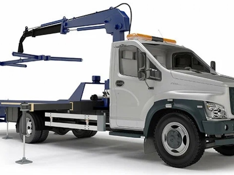 Газон Next Спецтехника Автоэвакуатор с КМУ