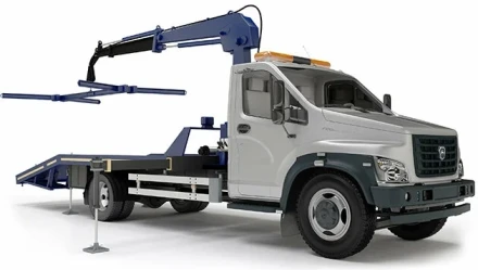 Газон Next Спецтехника Автоэвакуатор с КМУ