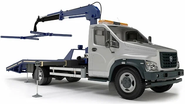 Газон Next Спецтехника Автоэвакуатор с КМУ